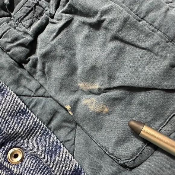 Vintage Route 66 Bomber Varsity Denim & Khaki Two-Tone Jacket XXLARGE 90s XXL - Picture 16 of 16